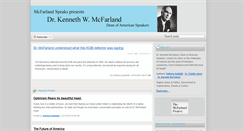 Desktop Screenshot of mcfarlandspeaks.podcastpeople.com